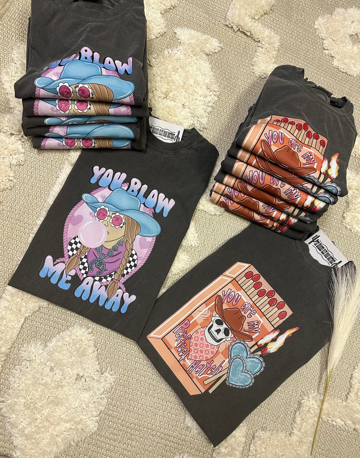 You blow me away valentines graphic tee - Comfort Colors