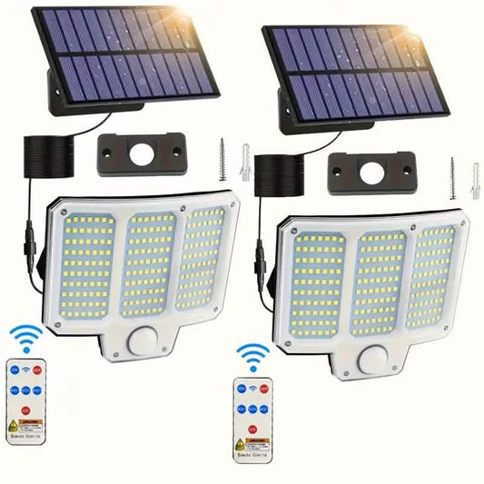 210LED Super Bright Motion Sensor Solar Strong Power LED Garden Wall Lamp