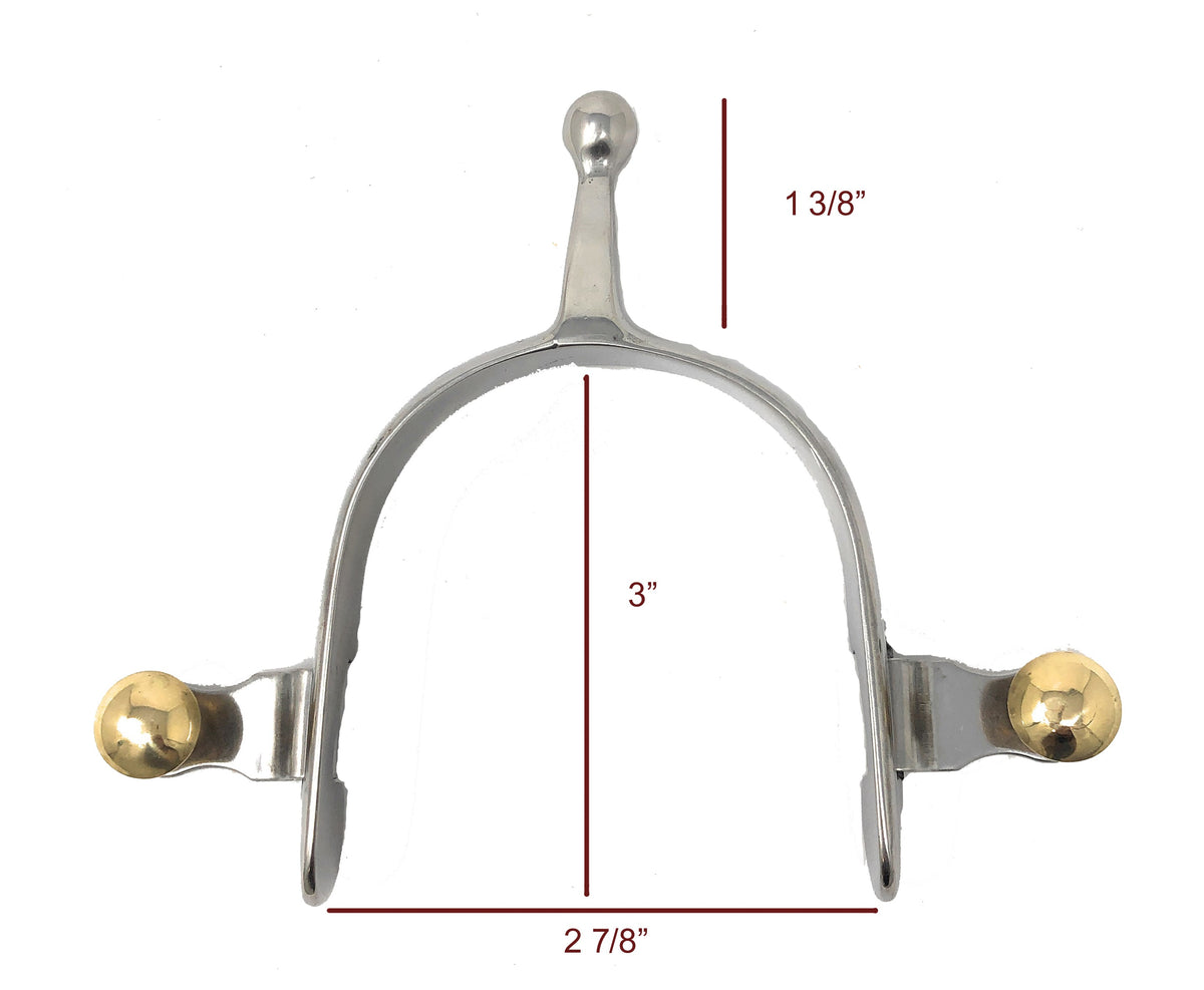 AJ Tack Ladies Ball Knob Spur