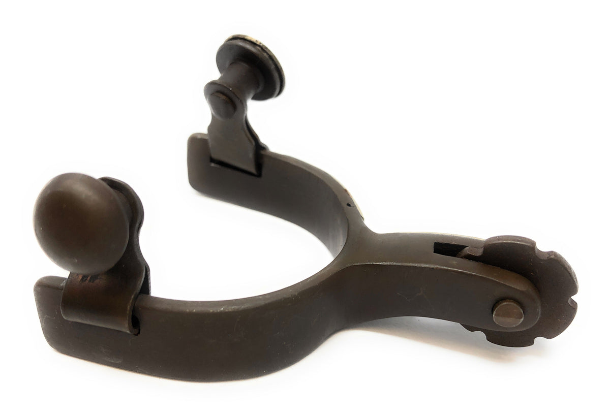 AJ Tack Baby Antique Brown Star Spurs