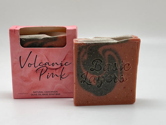 Artisan Hand Made Scented Volcanic Pink Clay Soap-1