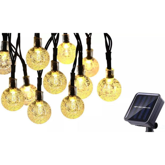 30 LED Solar String Ball Lights Outdoor Waterproof Garden Decor
