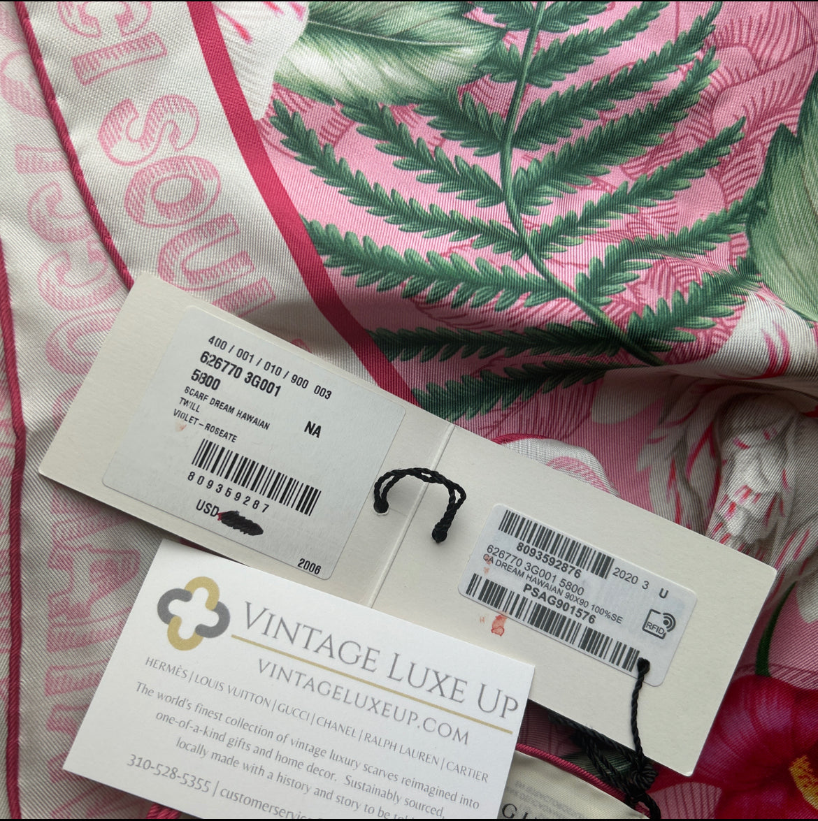 Hawaiian Soul Vintage Silk Scarf Coffee Run Keychain Bag