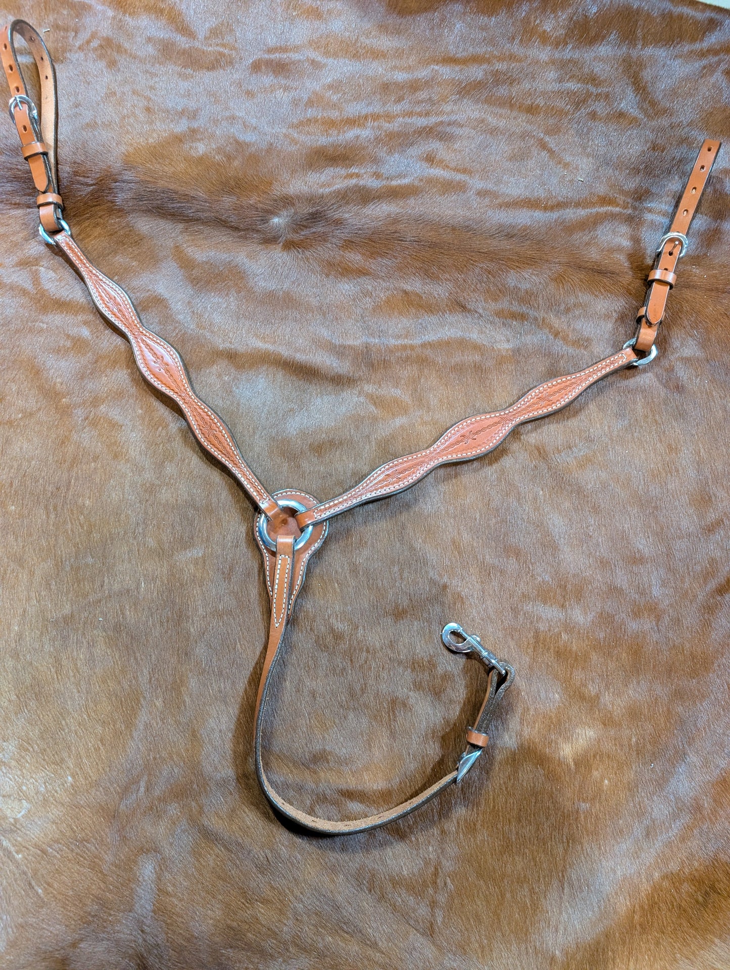 Leather 3 piece Breast Collar