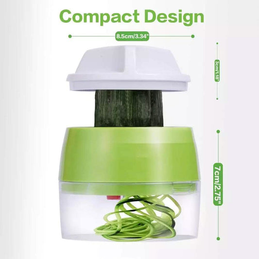 4-in-1 Fruit Vegetable Slicer Adjustable Spiral Grater