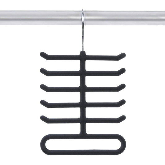 4-Pack: Non-Slip Velvet Tie Hanger Organizer Rack