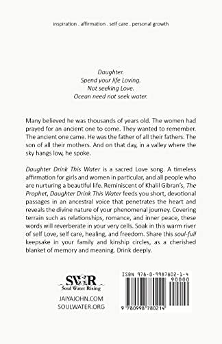 Daughter Drink This Water: A Book of Sacred Love by John, Ja