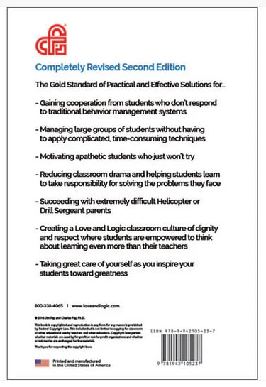 Teaching with Love & Logic: Taking Control of the Classroom