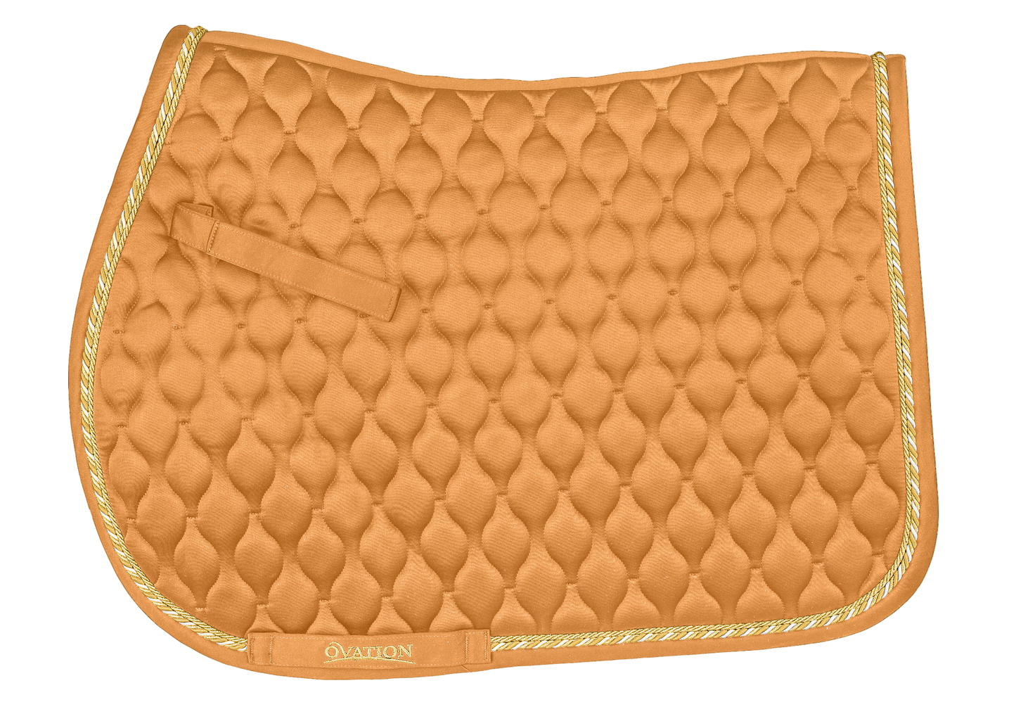 Quilted Satin All-Purpose Saddle Pad - Muted Safron