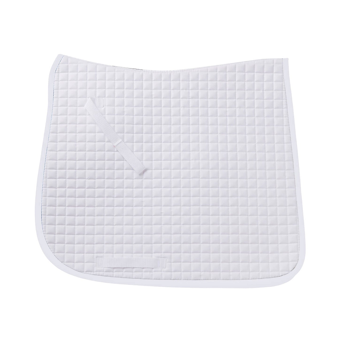 Mini Diamond Quilted Dressage Saddle Pad - White/White