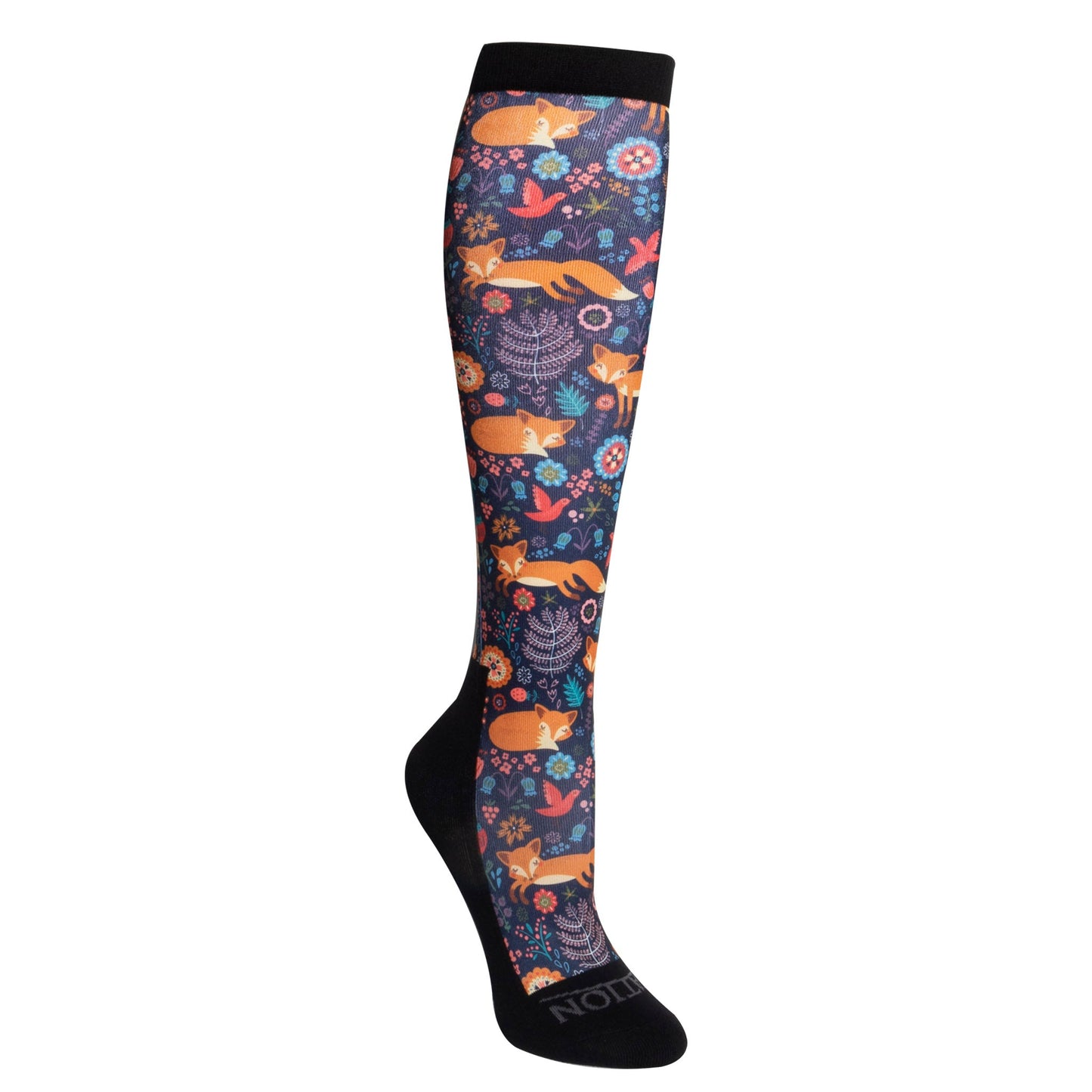 Kids' Footzees Boot Sock - Playful Foxes