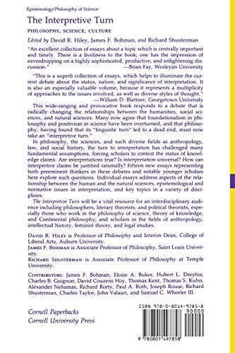 The Interpretive Turn: Philosophy, Science, Culture