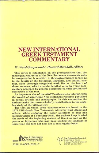 Comentary on 1 & 2 Thessalonians (The New International Greek Testament Commentary)