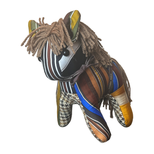 Couvertures et Tenues du Jour Vintage Silk Scarf Noble Pony
