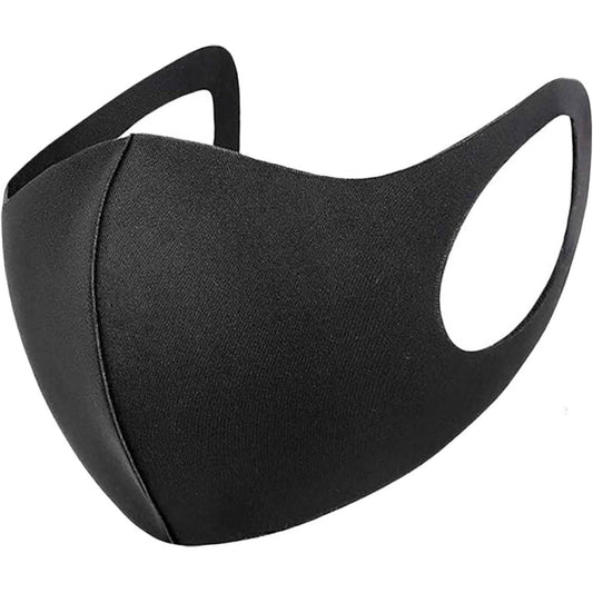 6-Pack: Reusable Washable Non-Medical Black Masks