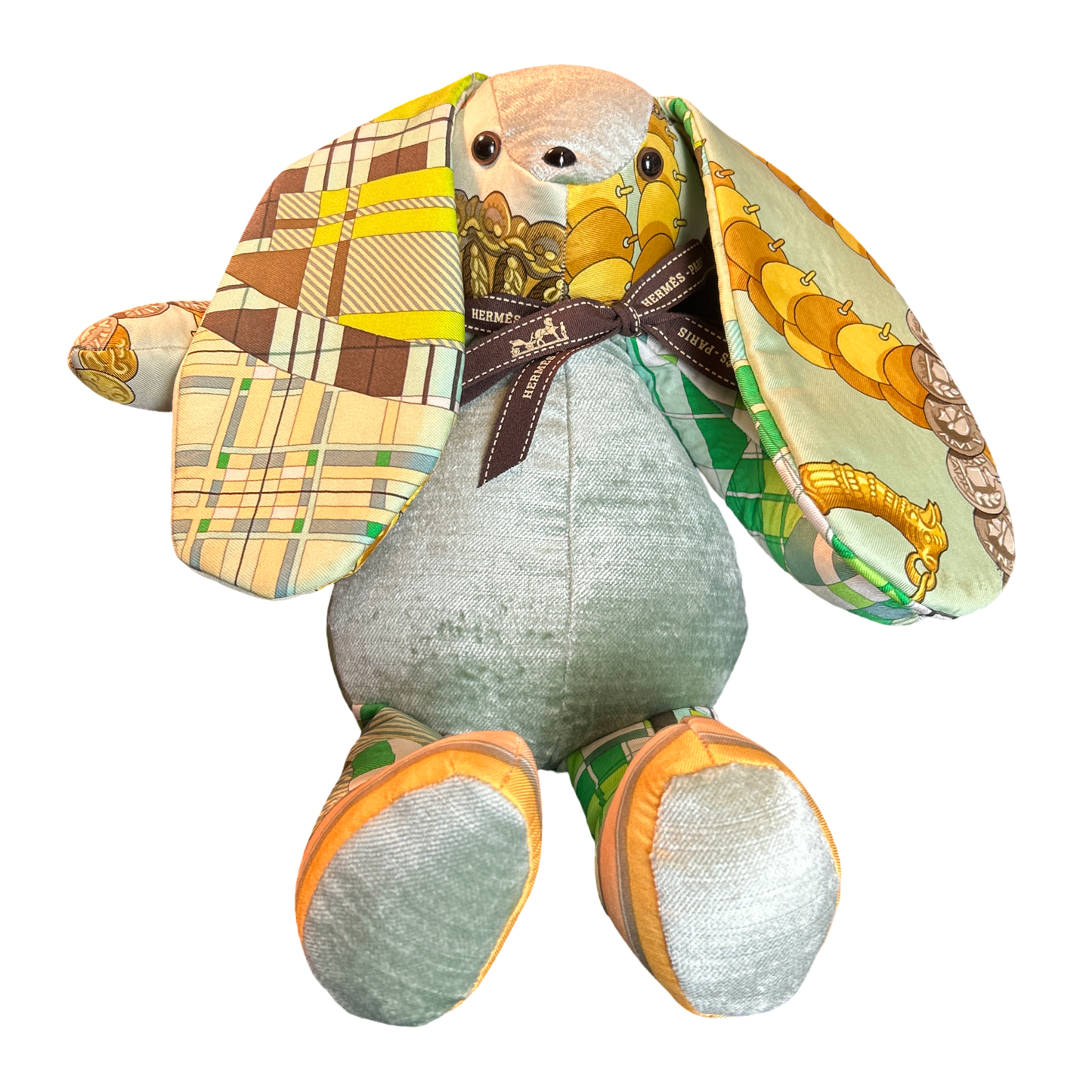 Vintage Silk Scarf Clever Bunny