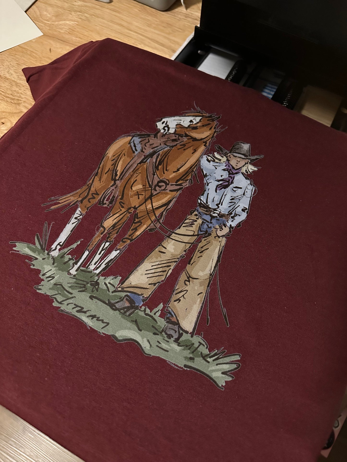 Stand by Me Graphic - Maroon