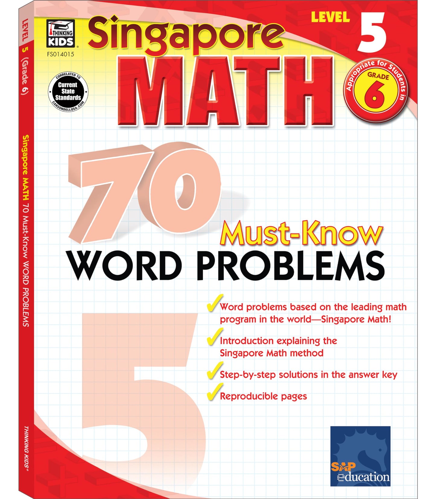 Singapore Math - 70 Must-Know Word Problems Workbook for 6th