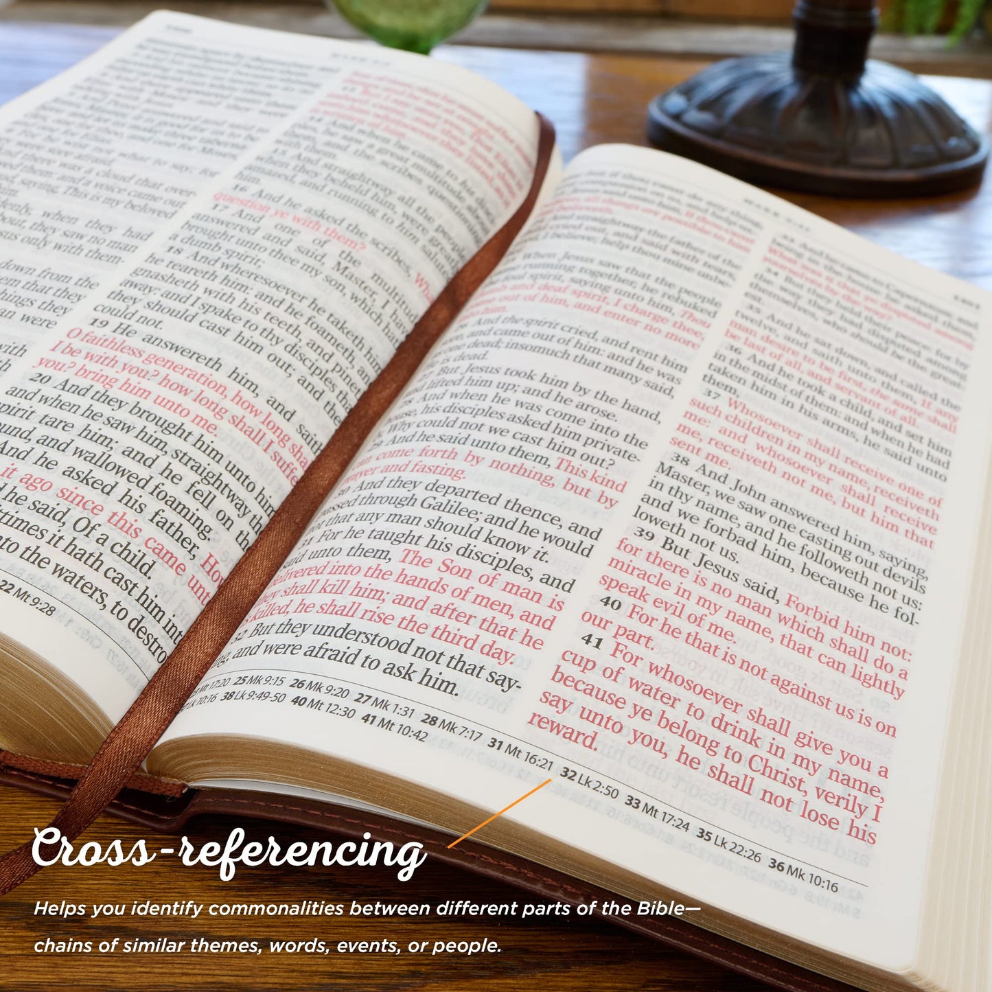 KJV Holy Bible, Giant Print Standard Size Faux Leather Red L