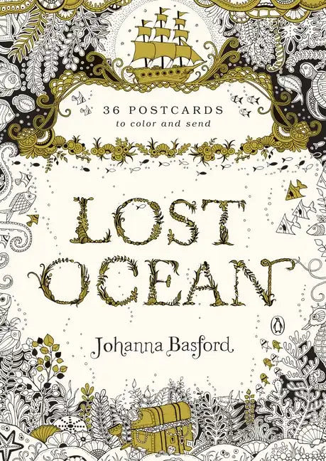 Lost Ocean: 36 Postcards to Color and Send - Novelty