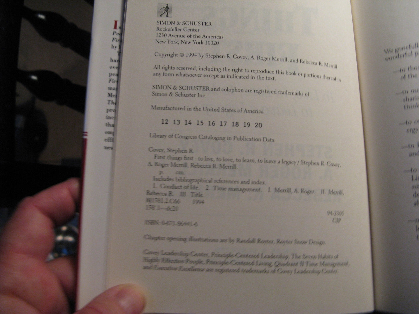 First Things First by Covey, Stephen R.