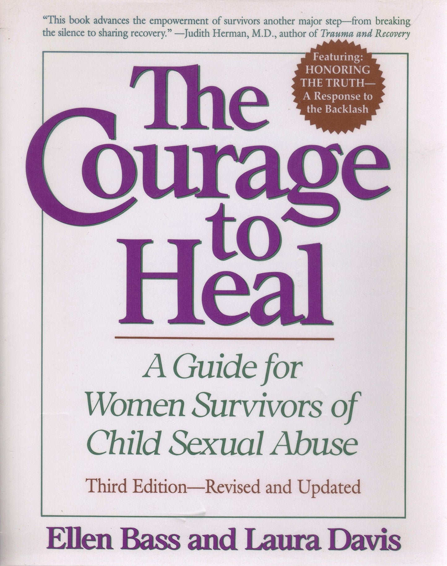 The Courage to Heal - Third Edition - Revised and Expanded: