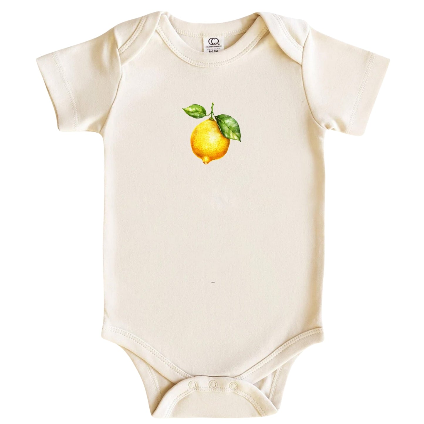 Watercolor Lemon Baby Bodysuit