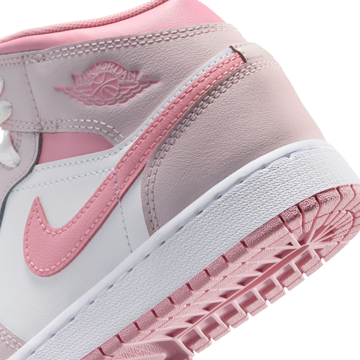 Air Jordan Big Kids 1 Mid - Pearl Pink