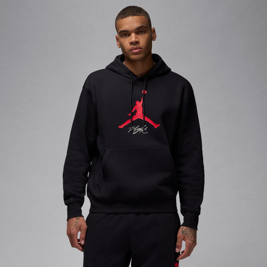 Air Jordan Mens Essentials Fleece Hoodie - Black/Red