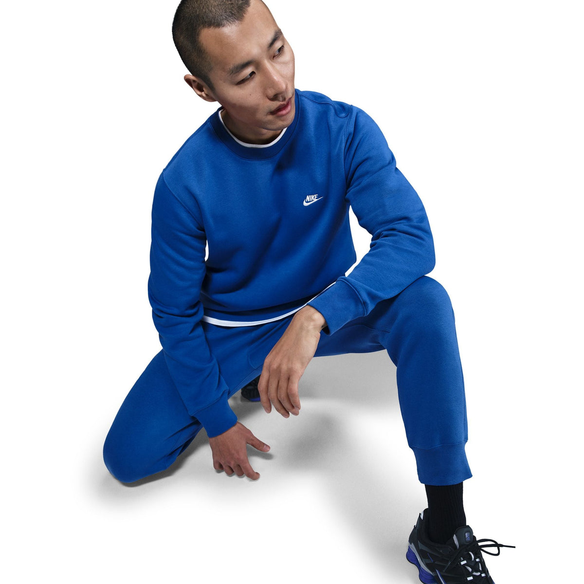 Nike Mens Club Fleece Crewneck - Game Royal