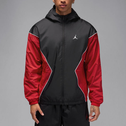 Air Jordan Mens Brooklyn Draft Jacket - Black/Red