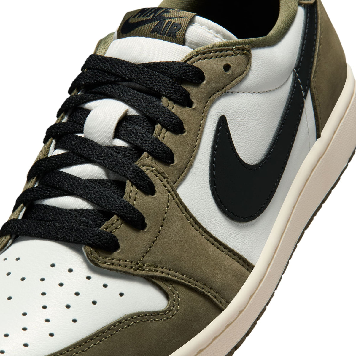 Air Jordan Mens 1 Retro Low - Medium Olive