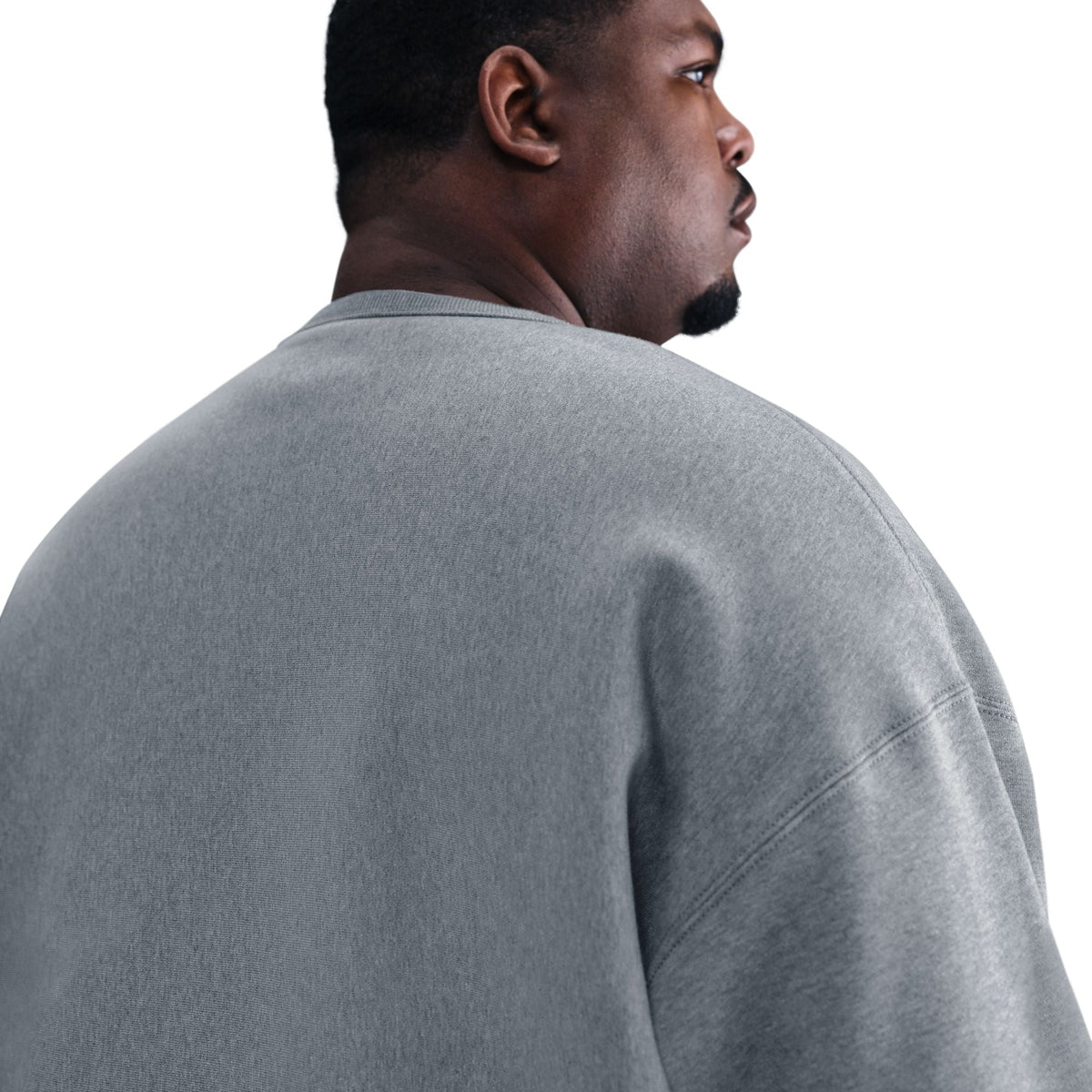 Nike Mens Heavyweight Solo Swoosh Crewneck - Dark Grey