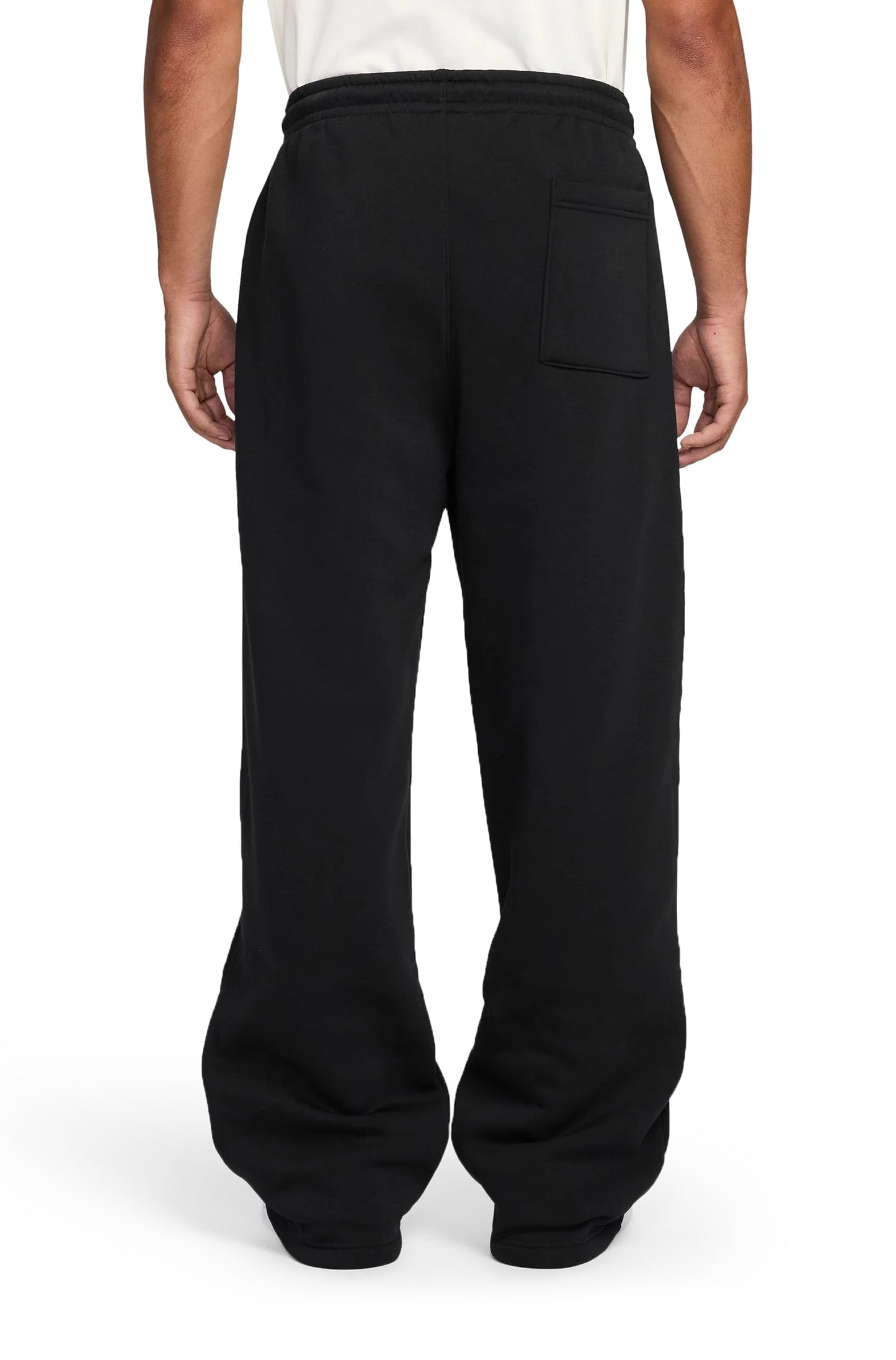 Air Jordan Mens Oversized Open-Hem Sweatpants - Black