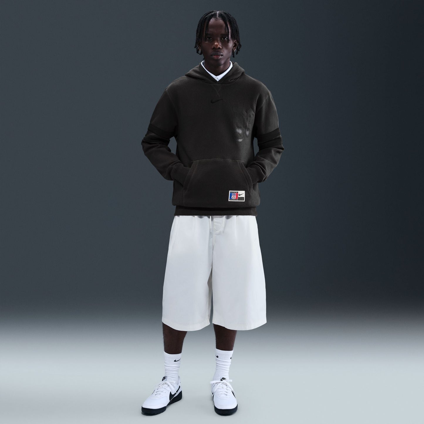 Nike Mens Nike Club Next Up Hoodie - Off Noir