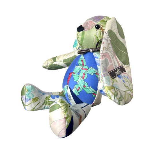 Vintage Silk Scarf Clever Bunny