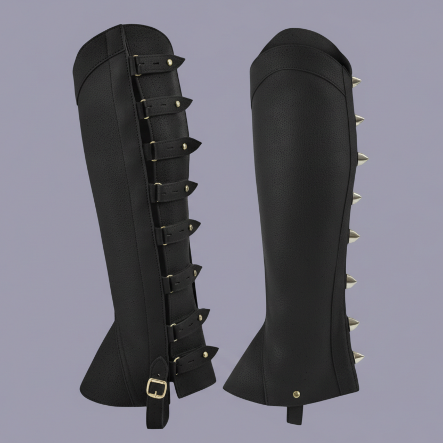 Half Chap Real Leather for Rider