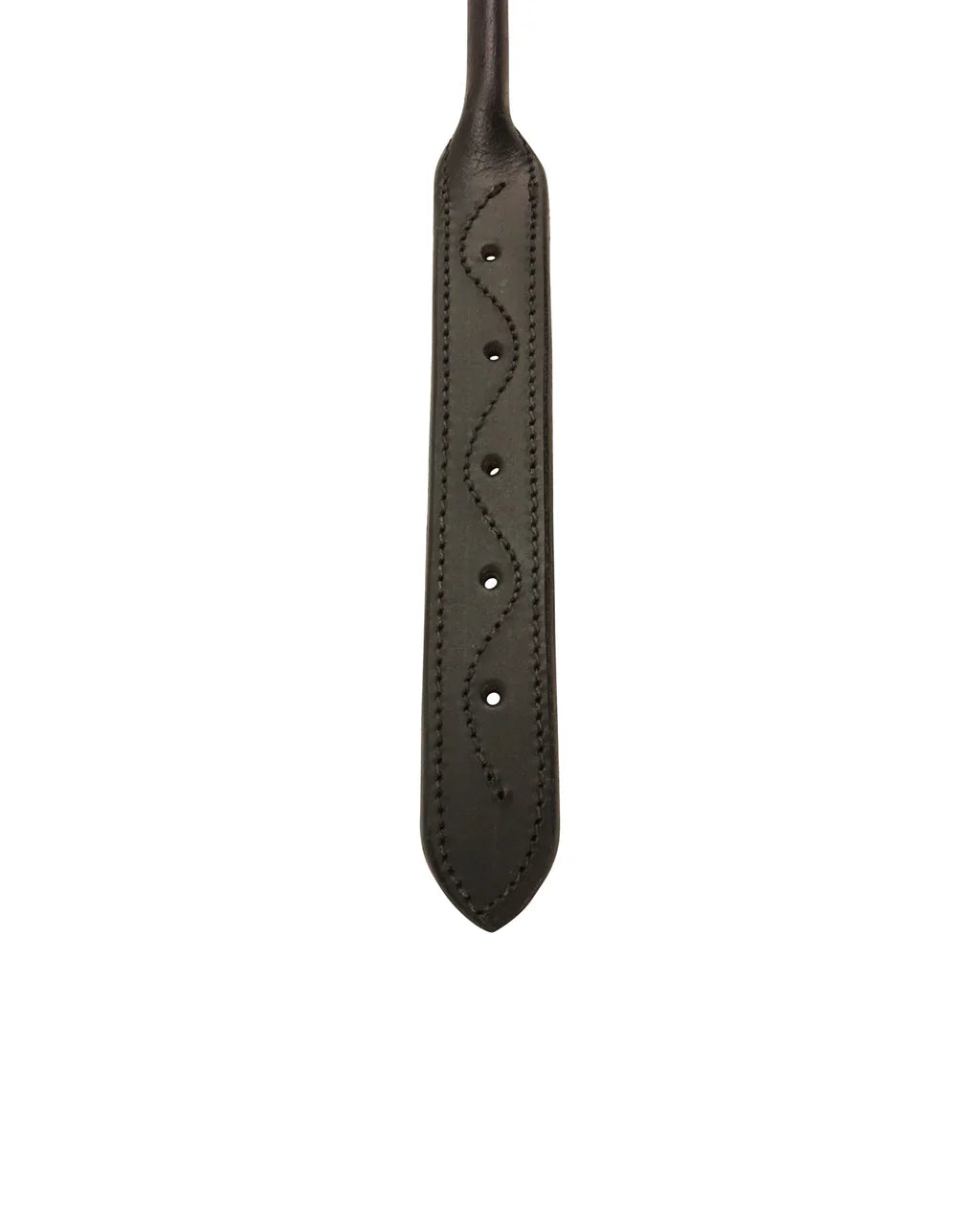 Derby Dog Designer Series Round Rolled Fancy USA Leather Dog Collar with Stainless Steel Rolled Buckle for Comfort