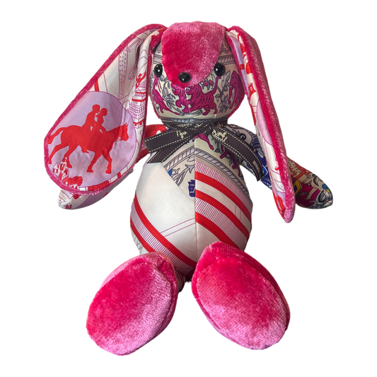 Vintage Silk Scarf Clever Bunny