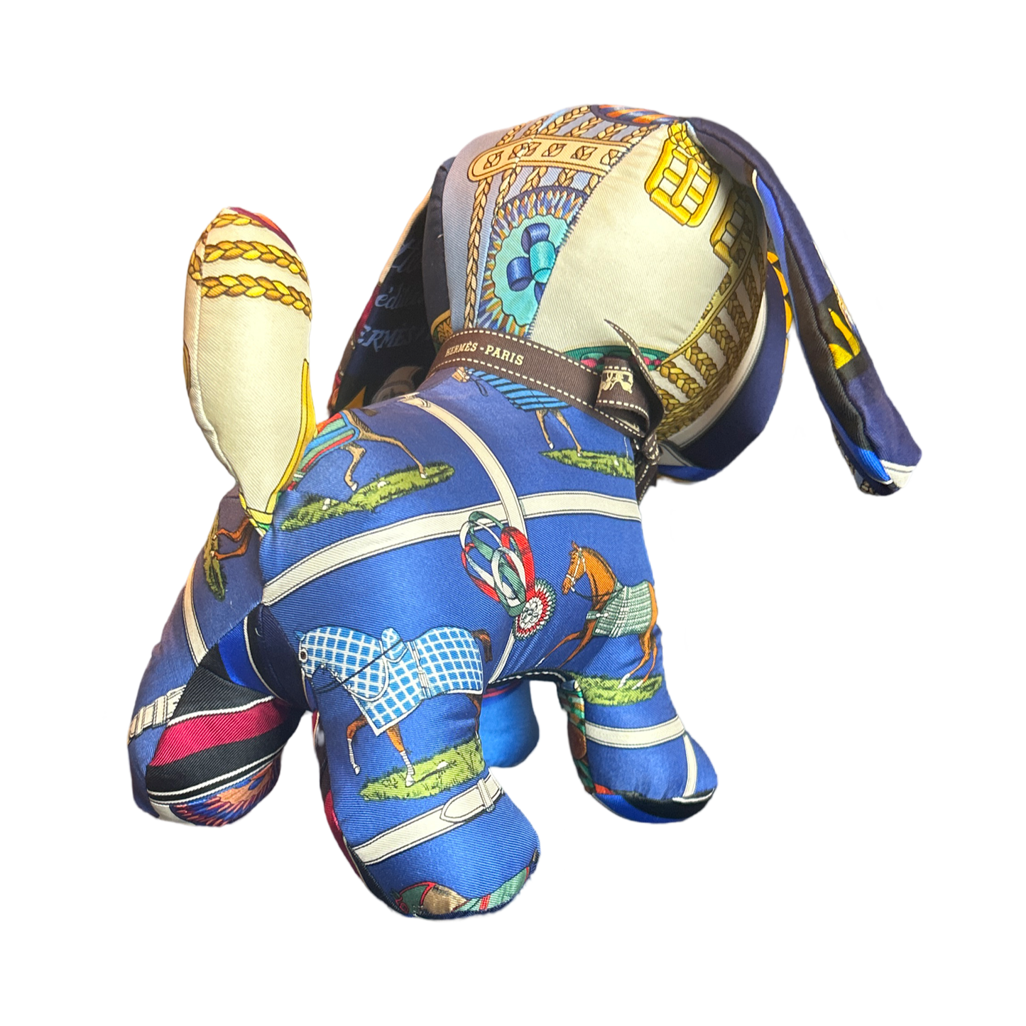 Vintage Silk Scarf Loyal Puppy