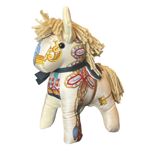 Tassels Vintage Silk Scarf Noble Pony