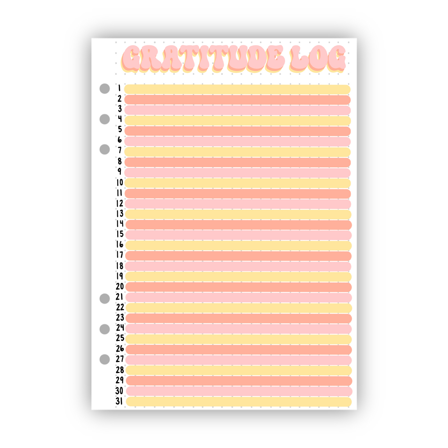 Gratitude Log