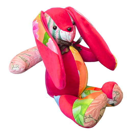 Vintage Silk Scarf Clever Bunny