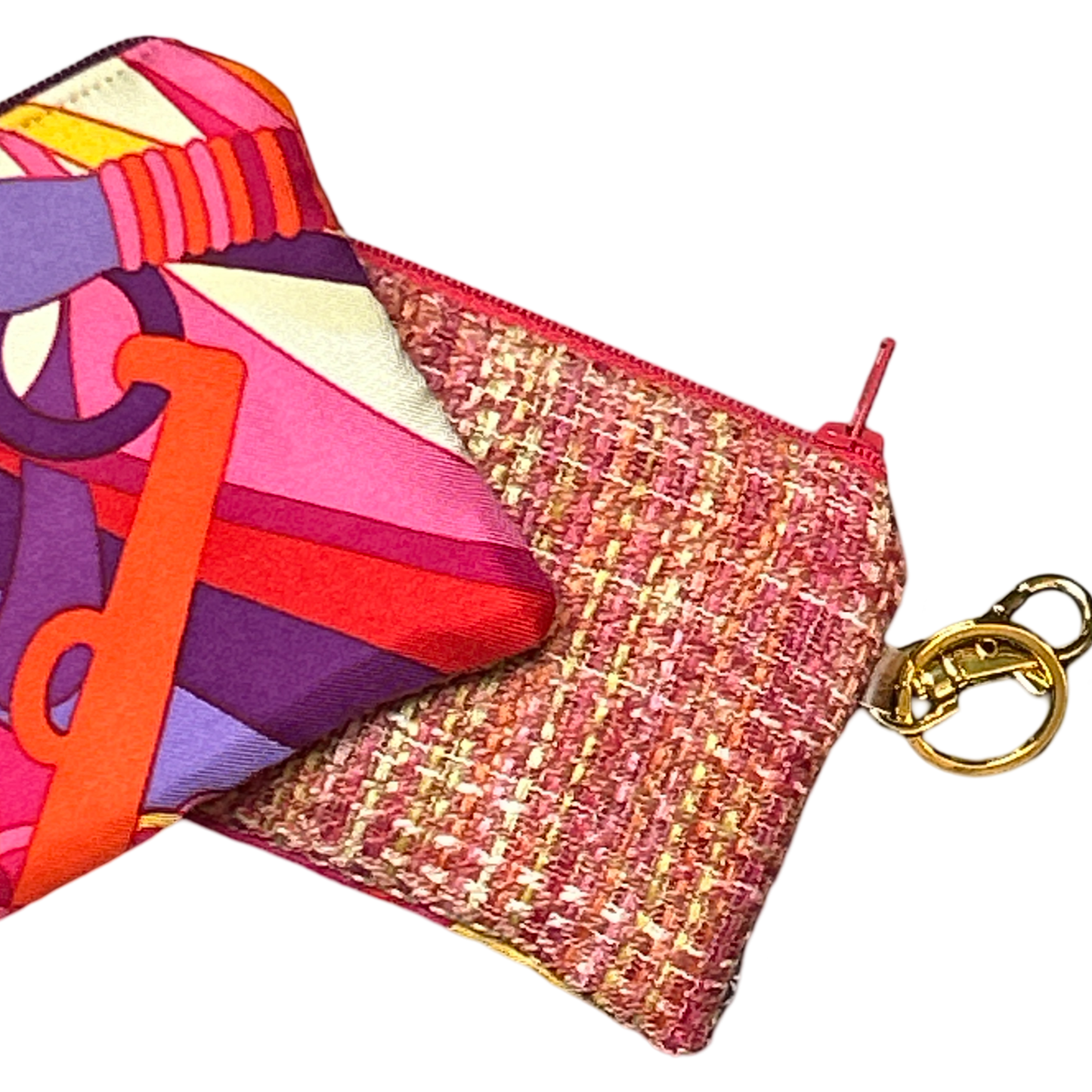Pop Art Equestrian Vintage Scarf Coffee Run Keychain Bag