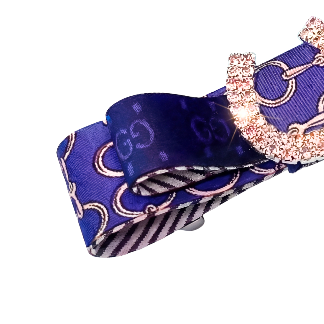 GG Equestrian Silk Necktie Hair Clip