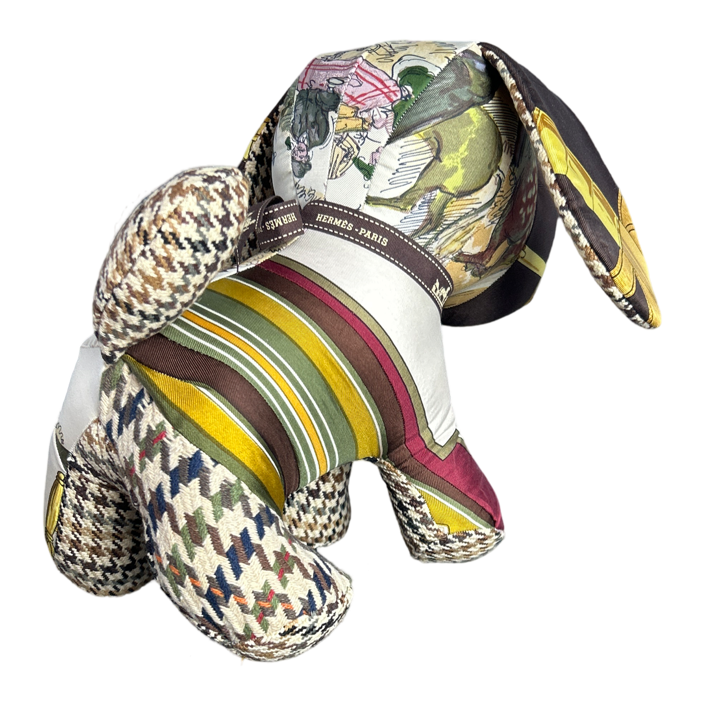 Eperon d'Or Vintage Silk Scarf Loyal Puppy