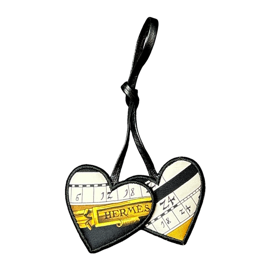 Astrologie Dies et Hore Scarf Double Heart Bag Charm