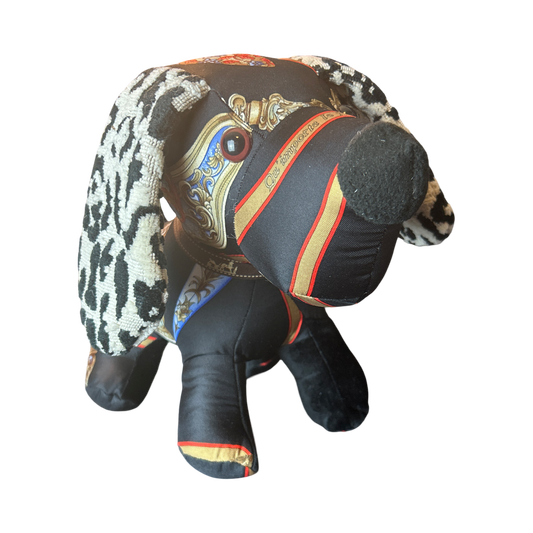Qu'Importe le Flacon Vintage Silk Scarf Loyal Puppy