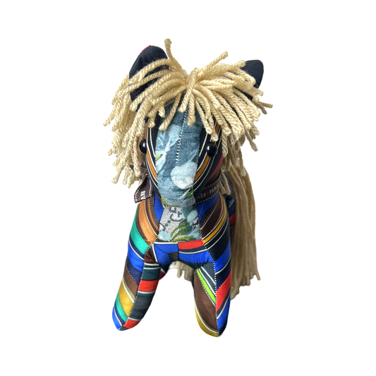 Couvertures et Tenues du Jour Vintage Silk Scarf Noble Pony