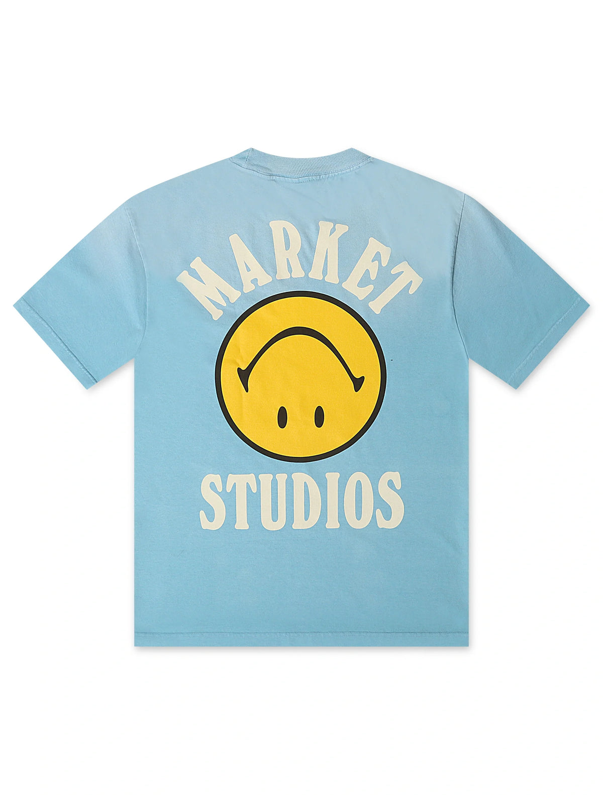 Market Studios Smiley Upside Down Tee - Retro Blue